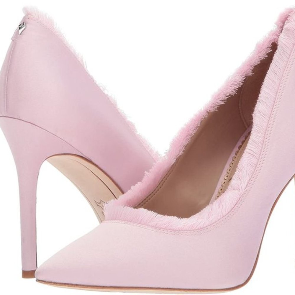Sam Edelman Pink Satin Pumps
